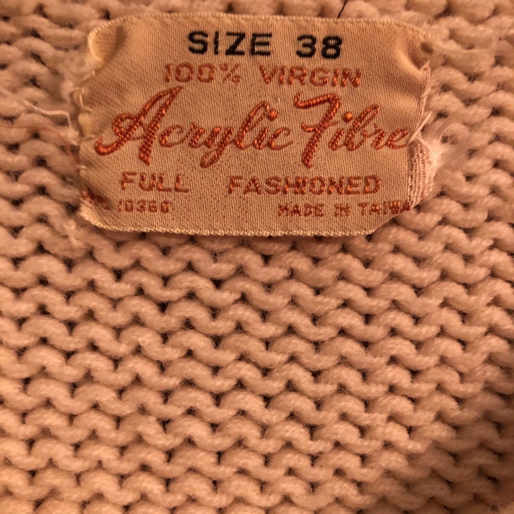 Vintage Cream Cardigan size 38 (M) - Picture 2 of 5
